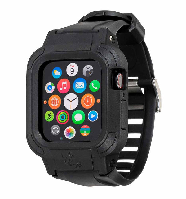 Tactical Apple Watch Band   Rugged iWatch Case   Stealth   Rhino Brand