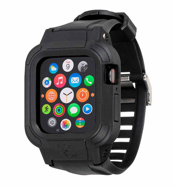 Tactical Apple Watch Band Rugged iWatch Case Stealth Rhino Brand