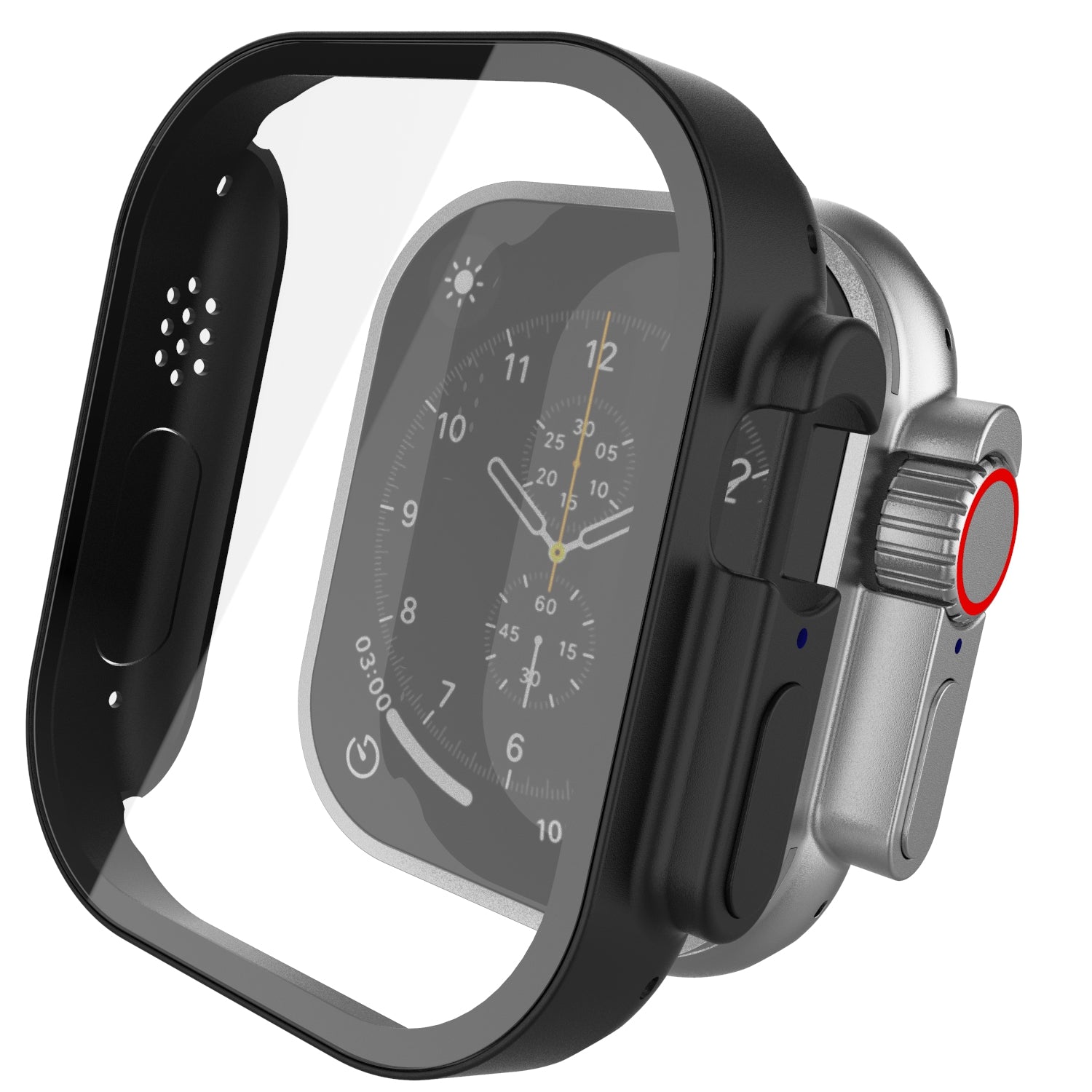 3-Pack] LiQuid Shield - Apple Watch Series 8 Full Body Skin Protector (45mm)